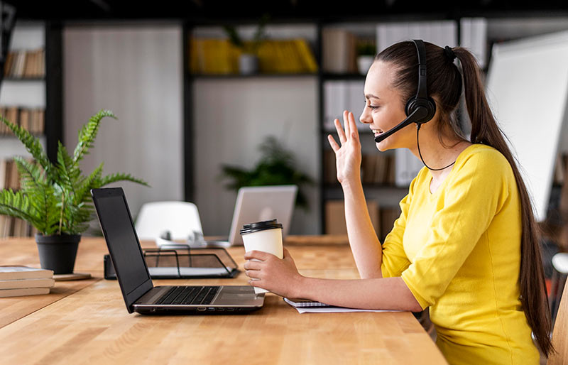 Photo of a TeleCloud phone system customer from TeleComp